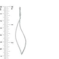 0.95 CT. T.W. Diamond Leaf Drop Earrings in 10K White Gold|Peoples Jewellers