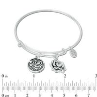 Chrysalis "MOM" Charms Adjustable Bangle in White Brass|Peoples Jewellers