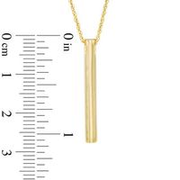 Linear Bar Pendant in 10K Gold|Peoples Jewellers