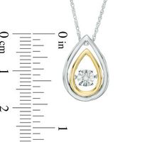 Unstoppable Love™ Diamond Accent Teardrop Pendant and Drop Earrings Set in Sterling Silver and 10K Gold|Peoples Jewellers