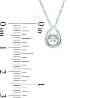 Unstoppable Love™ Diamond Accent Teardrop Frame Pendant in 10K White Gold|Peoples Jewellers