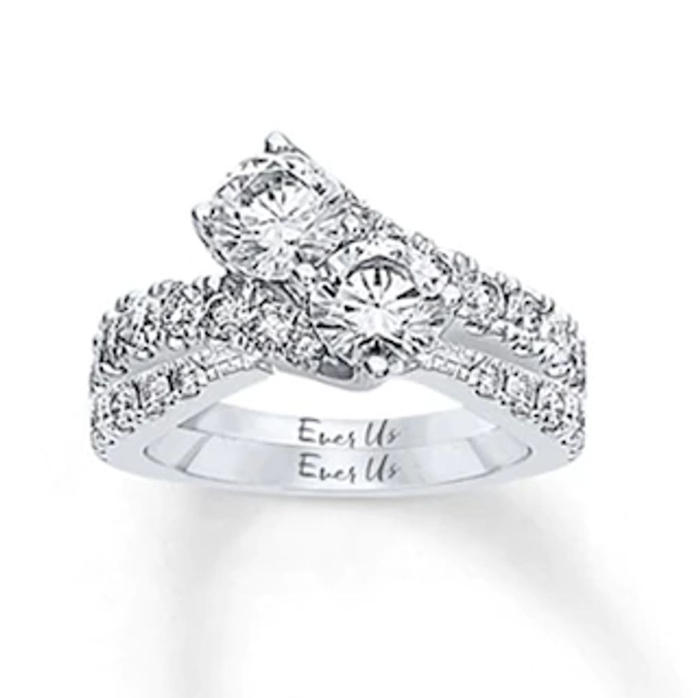 Ever Us™ CT. T.W. Diamond Contour Band in 14K White Gold (H-I/I2)|Peoples Jewellers