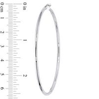 65.0mm Hoop Earrings in 10K White Gold|Peoples Jewellers