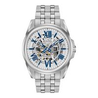 Men's Bulova Sutton Automatic Watch with Silver-Tone Skeleton Dial (Model: 96A187)|Peoples Jewellers