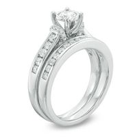 1.00 CT. T.W. Diamond Bridal Set in 10K White Gold|Peoples Jewellers