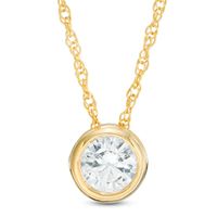 CT. Diamond Solitaire Pendant in 10K Gold|Peoples Jewellers