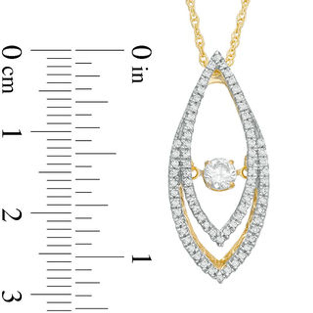 Unstoppable Love™ 0.45 CT. T.W. Diamond Split Marquise Pendant in 10K Gold|Peoples Jewellers