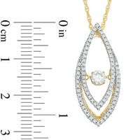 Unstoppable Love™ 0.45 CT. T.W. Diamond Split Marquise Pendant in 10K Gold|Peoples Jewellers