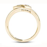 0.05 CT. T.W. Diamond Double Heart Ring in 10K Gold|Peoples Jewellers