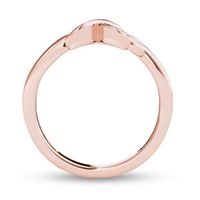 0.08 CT. T.W. Diamond "X" Ring in 10K Rose Gold|Peoples Jewellers