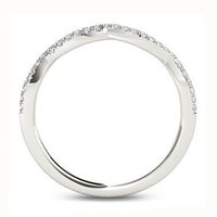 0.13 CT. T.W. Diamond Twist Ring in 10K White Gold|Peoples Jewellers