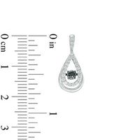 Unstoppable Love™ 0.30 CT. T.W. Enhanced Black and White Diamond Pear-Shaped Drop Earrings in Sterling Silver|Peoples Jewellers