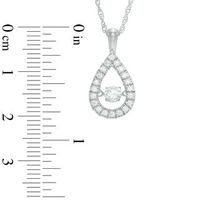 Unstoppable Love™ 0.37 CT. T.W. Diamond Teardrop Pendant in 10K White Gold|Peoples Jewellers