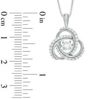 Unstoppable Love™ 0.45 CT. T.W. Diamond Celtic Love Knot Pendant in 10K White Gold|Peoples Jewellers