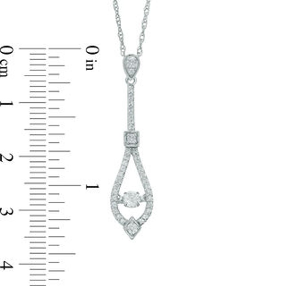 Kay Outlet Previously Owned Unstoppable Love Necklace 1/5 ct tw Diamonds  10K White Gold 18