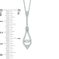 Unstoppable Love™ 0.38 CT. T.W. Diamond Teardrop Pendant in 10K White Gold|Peoples Jewellers