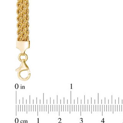 Italian Gold 030 Gauge Triple Strand Mirror Chain Bracelet in 14K