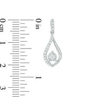 0.33 CT. T.W. Diamond Teardrop Earrings in 10K White Gold|Peoples Jewellers