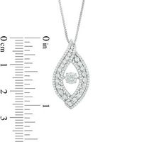 Unstoppable Love™ 0.95 CT. T.W. Diamond Open Flame Pendant in 14K White Gold|Peoples Jewellers