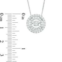 Unstoppable Love™ 0.95 CT. T.W. Diamond Double Frame Pendant in 14K White Gold|Peoples Jewellers