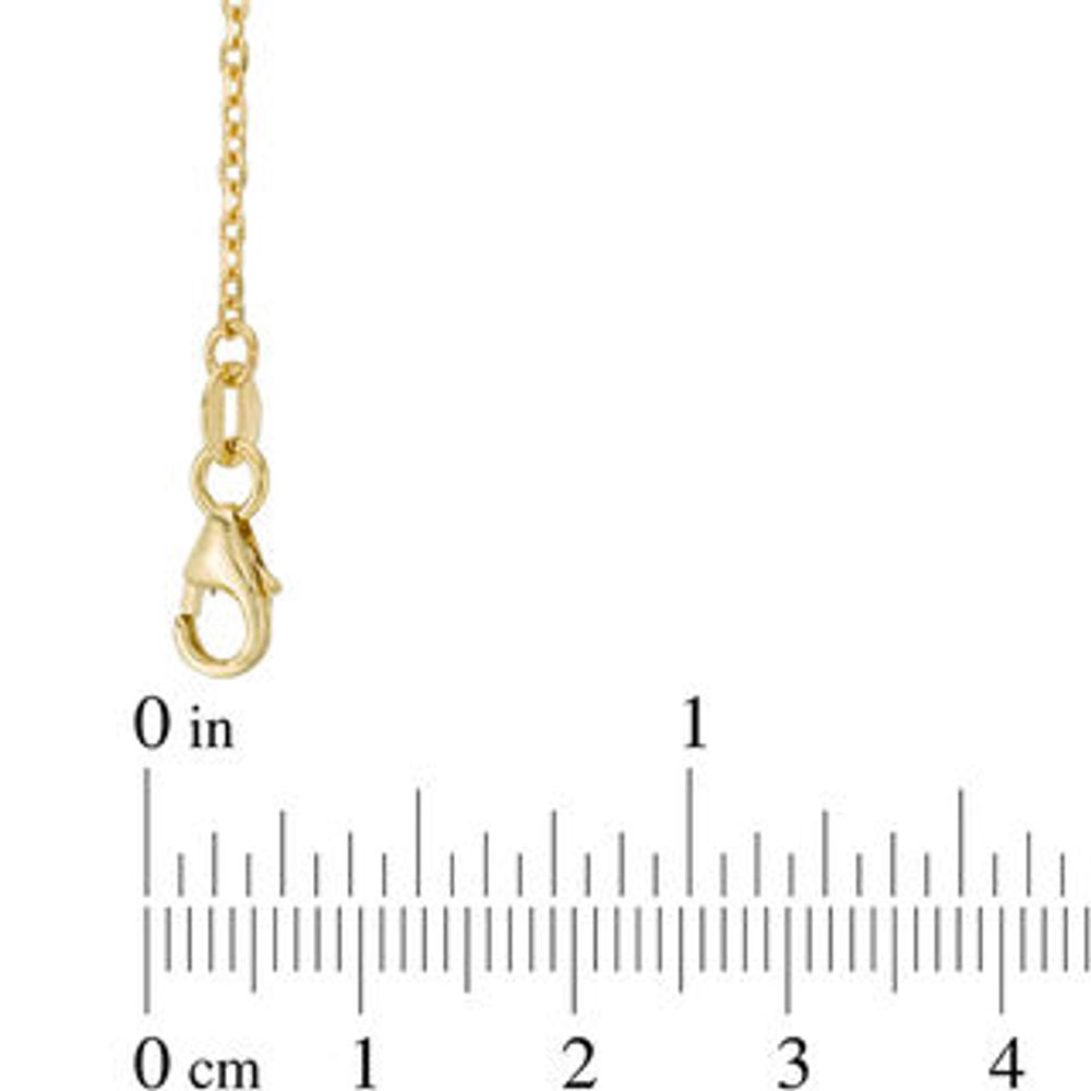 Made in Italy Diamond-Cut Multi-Teardrop Dangle Necklace in 10K Gold - 19"|Peoples Jewellers