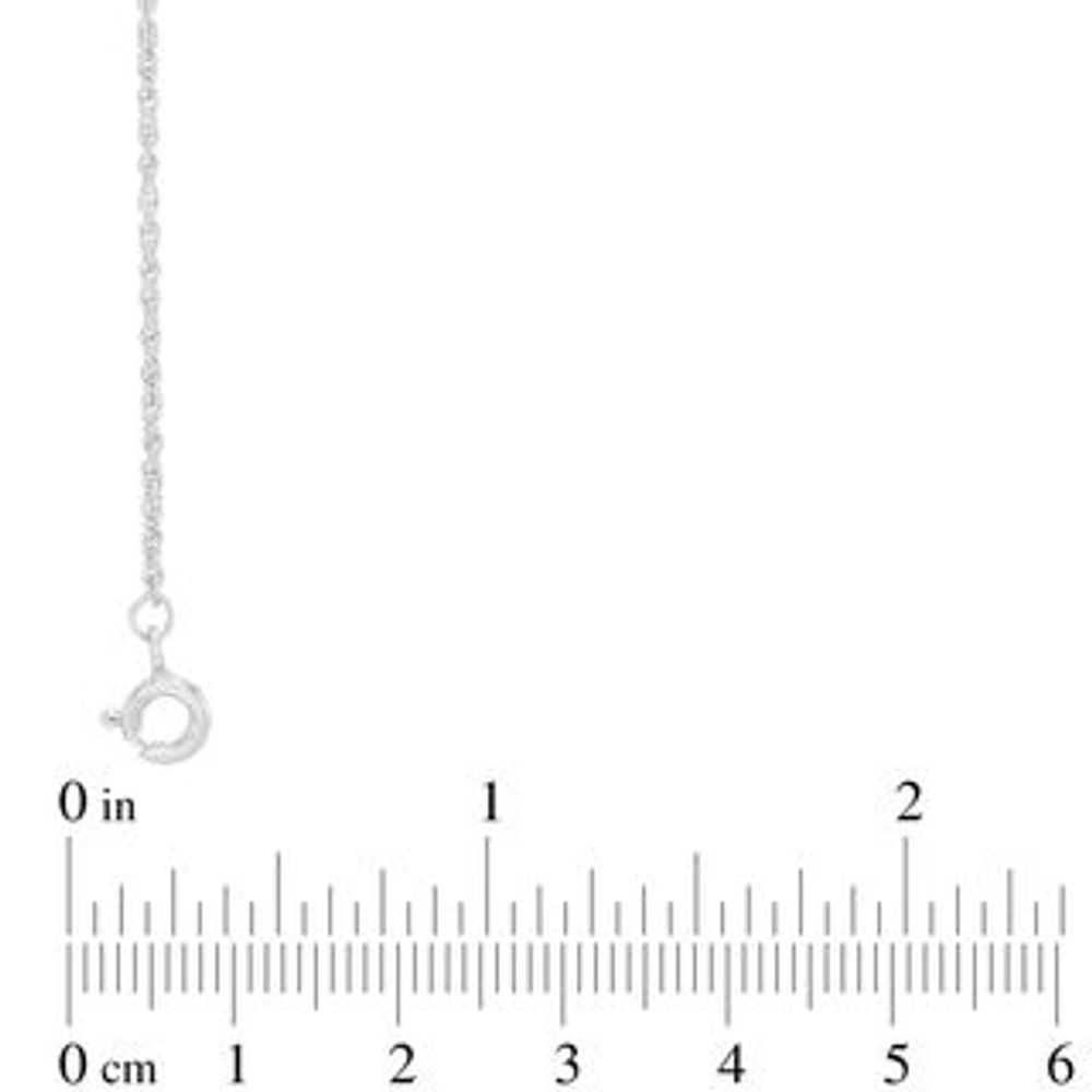 Diamond Accent Three Stone Multi-Strand Necklace in Sterling Silver - 22"|Peoples Jewellers