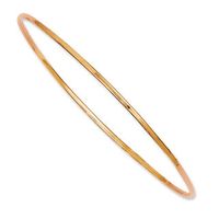 Polished Slip-On Bangle in 14K Rose Gold - 8.0"|Peoples Jewellers