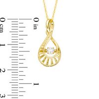 Unstoppable Love™ 0.10 CT. Diamond Solitaire Twist Loop Pendant in 10K Gold|Peoples Jewellers