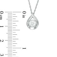 0.50 CT. T.W. Diamond Pear-Shaped Pendant in 10K White Gold|Peoples Jewellers