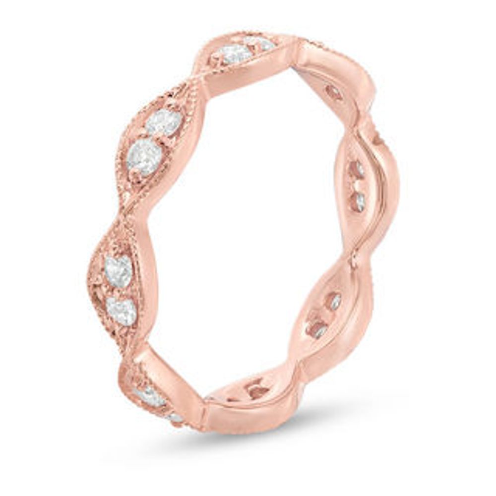 0.45 CT. T.W. Diamond Marquise-Shapes Eternity Band in 14K Rose Gold|Peoples Jewellers