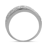 Open Hearts by Jane Seymour™ 0.15 CT. T.W. Diamond Band in Sterling Silver|Peoples Jewellers