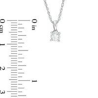 0.10 CT. Diamond Solitaire Pendant in 10K White Gold|Peoples Jewellers