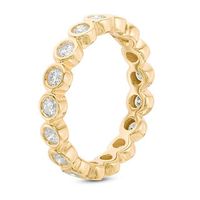 0.95 CT. T.W. Diamond Bezel-Set Eternity Band in 14K Gold|Peoples Jewellers