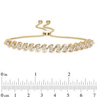0.50 CT. T.W. Diamond "S" Bolo Bracelet in 10K Gold - 9.0"|Peoples Jewellers