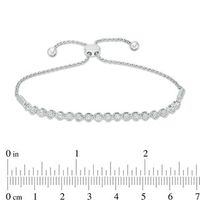 0.33 CT. T.W. Diamond Bolo Bracelet in 10K White Gold - 9.0"|Peoples Jewellers