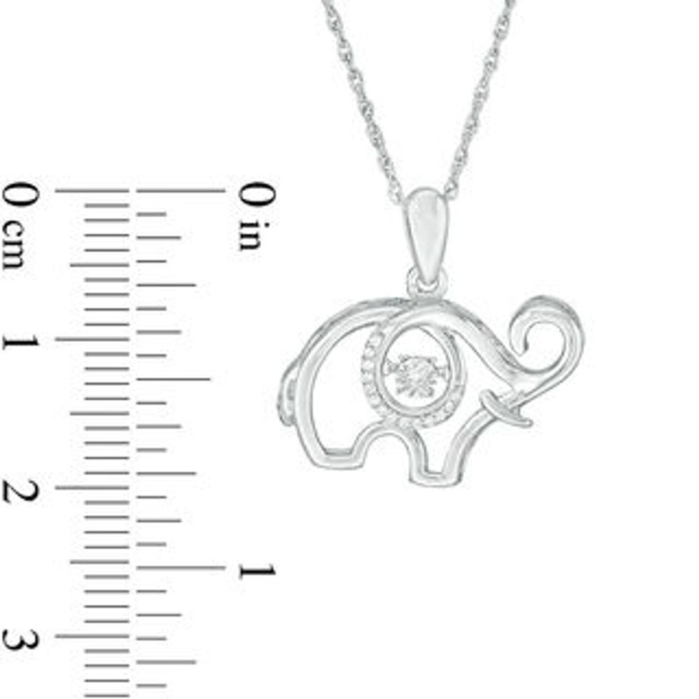 Unstoppable Love™ Diamond Accent Elephant Outline Pendant in Sterling Silver|Peoples Jewellers