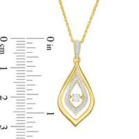 Unstoppable Love™ 0.12 CT. T.W. Diamond Double Flame Pendant in 10K Gold|Peoples Jewellers