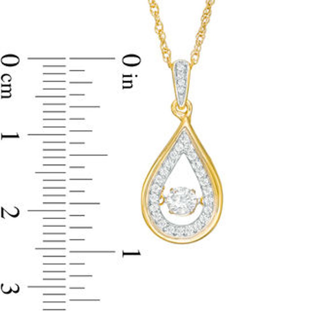 Unstoppable Love™ 0.37 CT. T.W. Diamond Teardrop Pendant in 10K Gold|Peoples Jewellers