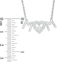 Unstoppable Love™ Diamond Accent "MOM" Heart Necklace in Sterling Silver|Peoples Jewellers