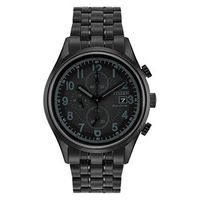 Men's Citizen Eco-Drive® Chandler Black IP Chronograph Watch (Model: CA0625-55E)|Peoples Jewellers