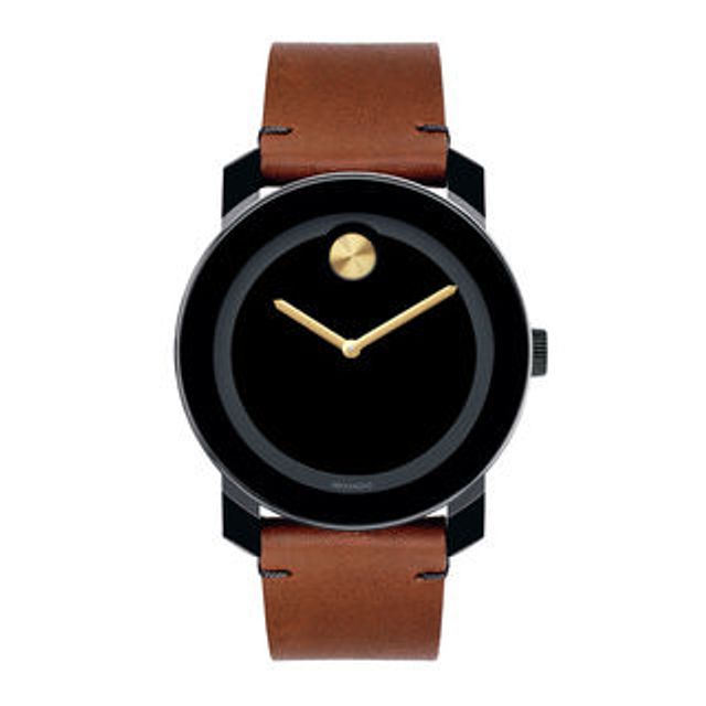 Men's Movado Bold® Strap Watch with Black Dial (Model: 3600305)|Peoples Jewellers
