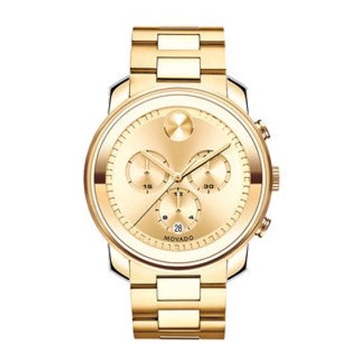 Men's Movado Bold® Gold-Tone IP Chronograph Watch (Model: 3600278)|Peoples Jewellers