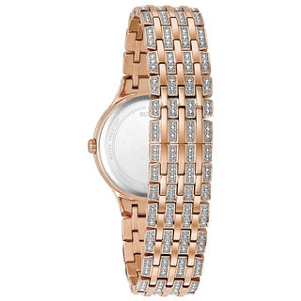 Ladies' Bulova Phantom Crystal Accent Rose-Tone Watch (Model: 98L235)|Peoples Jewellers