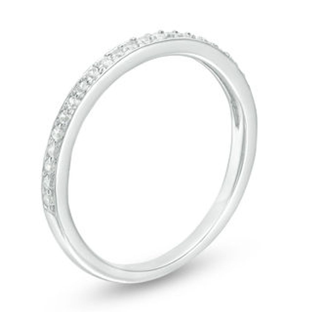 0.15 CT. T.W. Diamond Wedding Band in 10K White Gold|Peoples Jewellers