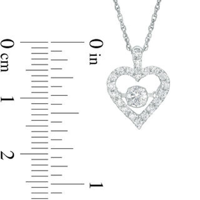 Unstoppable Love™ 0.45 CT. T.W. Diamond Heart Pendant in 10K White Gold|Peoples Jewellers