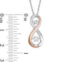 Unstoppable Love™ Diamond Accent Infinity Pendant in Sterling Silver and 10K Rose Gold|Peoples Jewellers