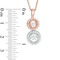 Unstoppable Love™ 0.45 CT. T.W. Diamond Double Circle Pendant in 10K Two-Tone Gold|Peoples Jewellers