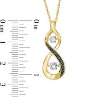 Unstoppable Love™ 0.15 CT. T.W. Enhanced Black and White Diamond Infinity Pendant in 10K Gold|Peoples Jewellers