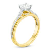 1.00 CT. T.W. Diamond Engagement Ring in 14K Two-Tone Gold|Peoples Jewellers