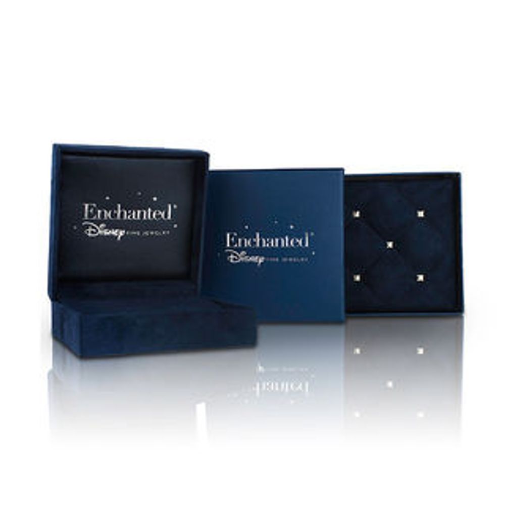 Enchanted Disney Belle 0.08 CT. T.W. Diamond Rose Stud Earrings in 10K Rose Gold|Peoples Jewellers